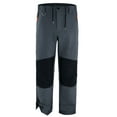 thumbnail image 2 of HOOMEUMY Men's Outdoor Hiking Pants Lightweight Quick Dry Waterproof Windproof Fleece Lined Softshell Snow Ski Pants with Zipper Pockets Gray M, 2 of 9