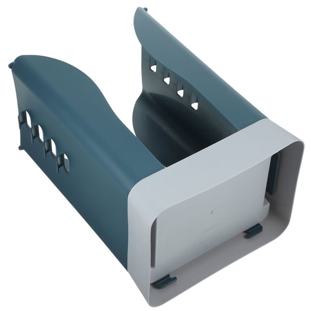 YSNOOWE Soporte Para Almacenamiento De Bolsas De Basura Plástico Azul Con Apertura Fácil Y Moderno