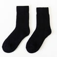thumbnail image 4 of Bibifish Womens Socks Solid Color Thick Winter Thermal Socks Soft Stretchy Fall Winter Home Sleeping Daily Wear Crew Socks For Ladies, 4 of 4
