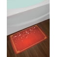 thumbnail image 2 of Valentine's Day Bath Mat, Flowering Branch of a Cherry Tree in Spring with Traditional, Plush Bathroom Decor Mat with Non Slip Backing, 29.5" X 17.5", Marigold Coral Red, by Ambesonne, 2 of 2