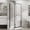 Black, variant on Demi Bonn 36" x 72" Neo-Angle Corner Clear Tempered Glass Frameless Shower Door with Clear SGCC Tempered Glass Pivot, Walk-In Wet Room Divider, Black