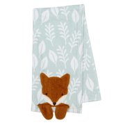 Little Lambs & Ivy Whispering Woods Fox Soft Green Fleece Baby Blanket