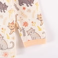thumbnail image 5 of WIBACKER 2-7 Years Toddler and Little Girls' Long Sleeve Pajamas Set Cotton Top and Pants 2 Piece Sleepwear Pjs - Cat, 5 of 11