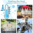 thumbnail image 3 of GooingTop Misters for Outside Patio - 26FT((8M) Misting Cooling System with 8 Brass Mist Nozzles and 3/4" Adapter,Outdoor Mister for Patio Backyard Garden Greenhouse Trampoline Sprinkler, 3 of 7