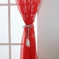 1PCS Christmas Snowflake Curtain Window Voile Drape Drapery Liners