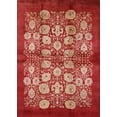 thumbnail image 1 of Ahgly Company Indoor Rectangle Mid-Century Modern Red Oriental Area Rugs, 8' x 12', 1 of 6
