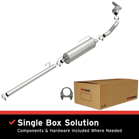 BRExhaust OE Replacement Exhaust System Kit 106-0195: Compatible with 2004-2005 Dodge Ram 1500 5.7L