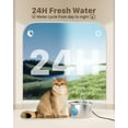 thumbnail image 3 of Fuente de agua para gatos GIOTOHUN de acero inoxidable 2.2L, 3 of 9