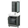 thumbnail image 6 of Wyndham Collection WCS141430SLGWCUNSMED Sheffield 30" Free Standing Single Basin Vanity, 6 of 7