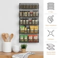 thumbnail image 2 of Somerset Home Spice Rack Organizer - Space-Saving Wall-Mount 5-Tier Wire Shelves for Pantry or Cabinets, Black, 2 of 8