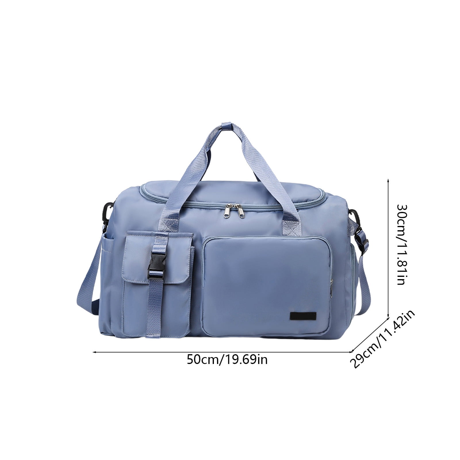 Large Capacity Gym Duffle Bag for Women - Lightweight Sports Travel Duffel for Workout, Training, Weekend Trip & Travel, Blue