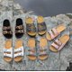 thumbnail image 2 of Zapatillas para mujeres con botones ajustables zapatillas con suela de corcho, 2 of 3
