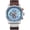 Silver Blue, variant on Mens Sport Military Analog Quartz Watch Chronograph Classic Casual Business Dress Waterproof Watch Multifunctional Wristwatch with Leather Strap