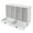 white, variant on Dwellnix PVC 32 Slots Shelf Organizer Desk Accessories Folders File Mail Sorter Rack