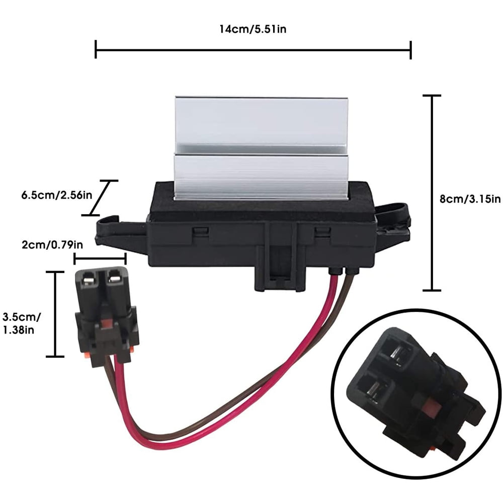 Blower Motor Resistor - Compatible With 2003-2006 Chevy Silverado,  Avalanche, Tahoe, Suburban, Trailblazer,Yukon, Cadillac Escalade - Replace  4P1516, 15-81773, 89018778, 19260762 - Walmart.com
