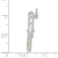 thumbnail image 2 of 925 Sterling Silver Solid Polished Trombone Charm 25x5.5mm Wide Pendant Necklace for Women, 2 of 2