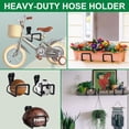thumbnail image 4 of Garden Hose Hanger Wall Mount,Heavy Duty Metal Water Hose Reel for Outdoor Yard Garden Hose Storage, 4 of 6