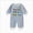 Blue, variant on 0-3 Months Infant Jumpsuit Long Sleeve Romper For Boys Spring Fall Unisex Baby Romper With Embroidered Car Design And Pattern,Blue Jumpsuit Sleep & Play One-Piece Bodysuit