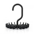 thumbnail image 3 of Tie Rack Rotating Tie Rack Scarf Hanger Adjustable Rotating Tie Rack Hanger 20 Hooks Neck Belt Scarf Holder Organizer, 3 of 8
