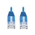 thumbnail image 1 of Eaton Tripp Lite Series Cat6 Gigabit Molded Ultra-Slim UTP Ethernet Cable (RJ45 M/M), Blue, 3 ft. (0.91 m) - Network cable - RJ-45 (M) to RJ-45 (M) - 3 ft - 0.1 in - UTP - CAT 6 - molded, stranded - blue, 1 of 4