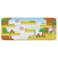 thumbnail image 1 of Video Games Kitchen Mat, Cartoon Retro Computer Graphic Western Design Box Cloud Fun Adventure 9 's, Plush Decorative Kitchen Mat with Non Slip Backing, 47" X 19", Multicolor, by Ambesonne, 1 of 1