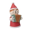 thumbnail image 4 of Adornos navideños para gatos, adornos navideños para árboles, decoraciones japonesas en miniatura, figuras decorativas para amantes de los gatos, gato acordeón Macarena Figuras de gatos de resina, 4 of 8