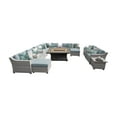 thumbnail image 2 of TK Classics Fairmont All-Weather Wicker 17 Piece Tuscan Fire Pit Conversation Set, 2 of 2