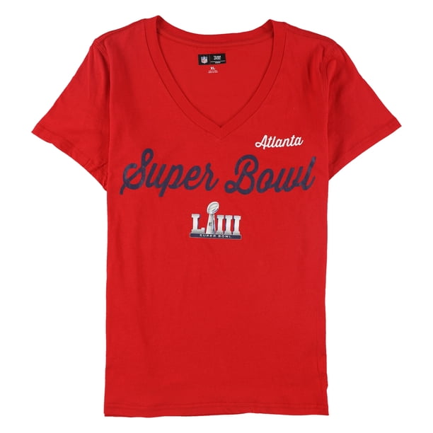 NFL Super Bowl LIII Atlanta Graphic playera para mujer, rojo, XX-Large