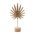 thumbnail image 3 of Escultura de hoja Figura de hoja Nórdica Moderna con base de madera Estatua de hoja de metal Hoja Estilo E, 3 of 9
