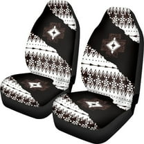 Renewold Southwest American Tribal Car Seat Covers Set 2 PCS Universal Soft Car Seat Protection Auto Interior Accessories Decoration for Men Women