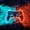 Red Blue Black, variant on Erosebridal Teens Video Gaming Twin Sheet Sets For Boys,Blue Red Gradient Gamepad Bedding 3pcs
