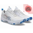 thumbnail image 1 of ASICS PRESTIGELYTE 5 OC Omni-Clay 1043A021 101 White/Blue Unisex Tennis Shoes, 1 of 6