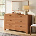 thumbnail image 2 of Tribesigns 55-Inch Sideboard with Drawers, Wooden Buffet Cabinet with 6-Drawer Storage, 2 of 6