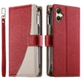 thumbnail image 2 of Funda cartera GANGXUN para Samsung Galaxy A07 , cuero PU con tarjetero, cremallera, correa de mano, soporte y protección 1349°, 2 of 6