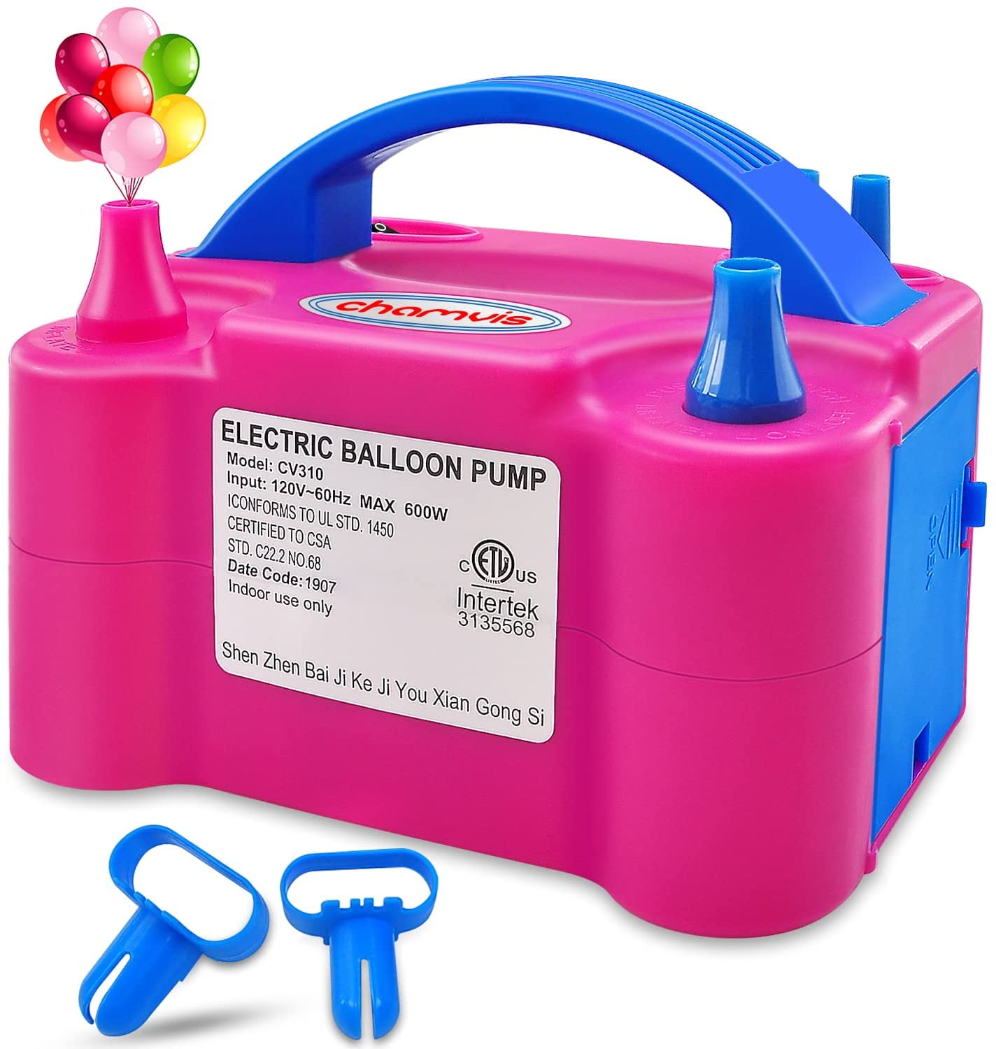 Buy chamvis Electric Balloon Pump 110 600W Balloon InflatorBlower Pump for Fast and Easy