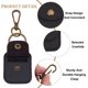 thumbnail image 5 of 2 Pcs Leather Ring Holder Ring Keeper Case Travel Pouch for Wedding Ring Engagement Ring Pouch Ring Bearer Gym Pouch for Jewelry Storage Black, 5 of 5