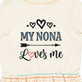 thumbnail image 4 of Inktastic My Nona Grandma Loves Me Girls Girls Toddler Dress, 4 of 5