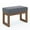 Stone Gray, variant on Milltown 27 inch Wide Solid Wood Contemporary Footstool Small Ottoman Bench in Platinum