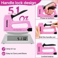 thumbnail image 6 of Starwal Pink Staple Gun Kit, 3-in-1 Manual Tacker with Remover & 1600 JT21 Staples for Upholstery and Craft Work, 6 of 9