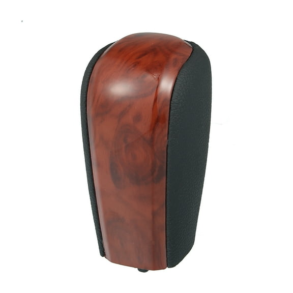 Unique Bargains 1Pc Car Auto Gear Stick Shift Knob for Toyota Land Cruiser Prado 2009-2017 Black Faux Leather Wood Grain Short Black, Red Brown