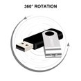 thumbnail image 4 of Exmapor 5 Pack USB Flash Drive 1GB Swivel Thumb Drives Key-Chain USB Stick(5 Mixed Color: Black, Red, Green, Blue, White), 4 of 10