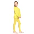 thumbnail image 2 of Stretch Is Comfort Oh so Soft Youth Girl's Set Long Sleeve Crew and Leggings Yellow X-Small, 2 of 6