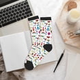 thumbnail image 6 of Pofeuu Summer Print Crew Socks, Adult Running Hiking Socks for Youth and Adult, 6 of 7