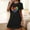 Black, variant on Sakmal Cloud-Like Moomoo Nightgowns Women Playful Black Loose Pajama Sleep Dress Short Heart Print Short Sleeve Crew Neck Nightgowns S-2XL