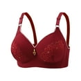 thumbnail image 2 of Amkhujs Lace Bras for Women Wireless, Comfy Bras for Seniors Push Up Bras Everyday Bras, Gifts for Her, 2 of 8