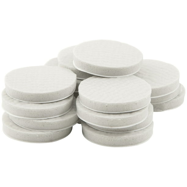 Super Sliders 1" Round Self Stick AntiSlip Furniture Gripper Plastic