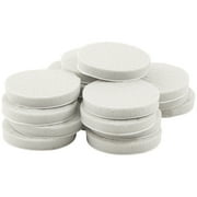 Super Sliders 1 Round Self Stick Anti-Slip Furniture Gripper Plastic Beige, 16 Pack