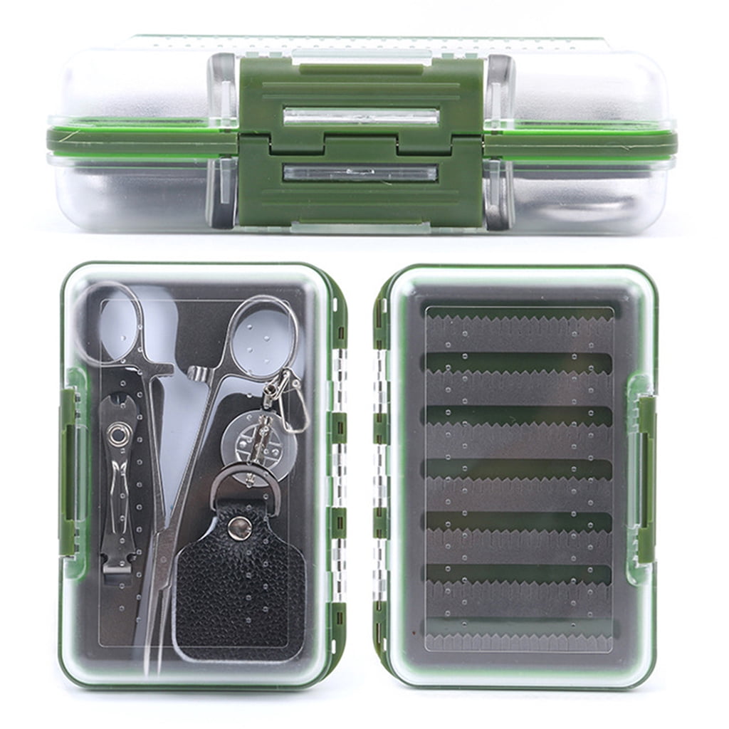 Carp Fishing Tackle Tools in Box, Fishing Accessories Kit Including Forceps & Retractor & Nipper & Fly Fishing Box