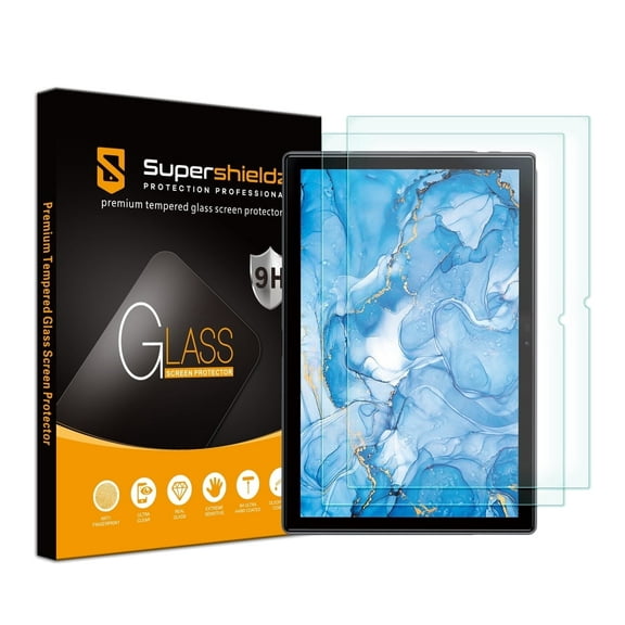 [2-Pack] Supershieldz for Dragon Touch Notepad 102 (10 inch) Tempered Glass Screen Protector, Anti-Scratch, Anti-Fingerprint, Bubble Free