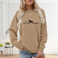 thumbnail image 2 of Sweaters For Women Horse Heartbeat Graphic Hoodless Sweatshirt Long Sleeve Crew Neck Pullover Tops Soft Breathable Fabric For Horse Lover Casual Daily Wear L Womens Sweaters, 2 of 5